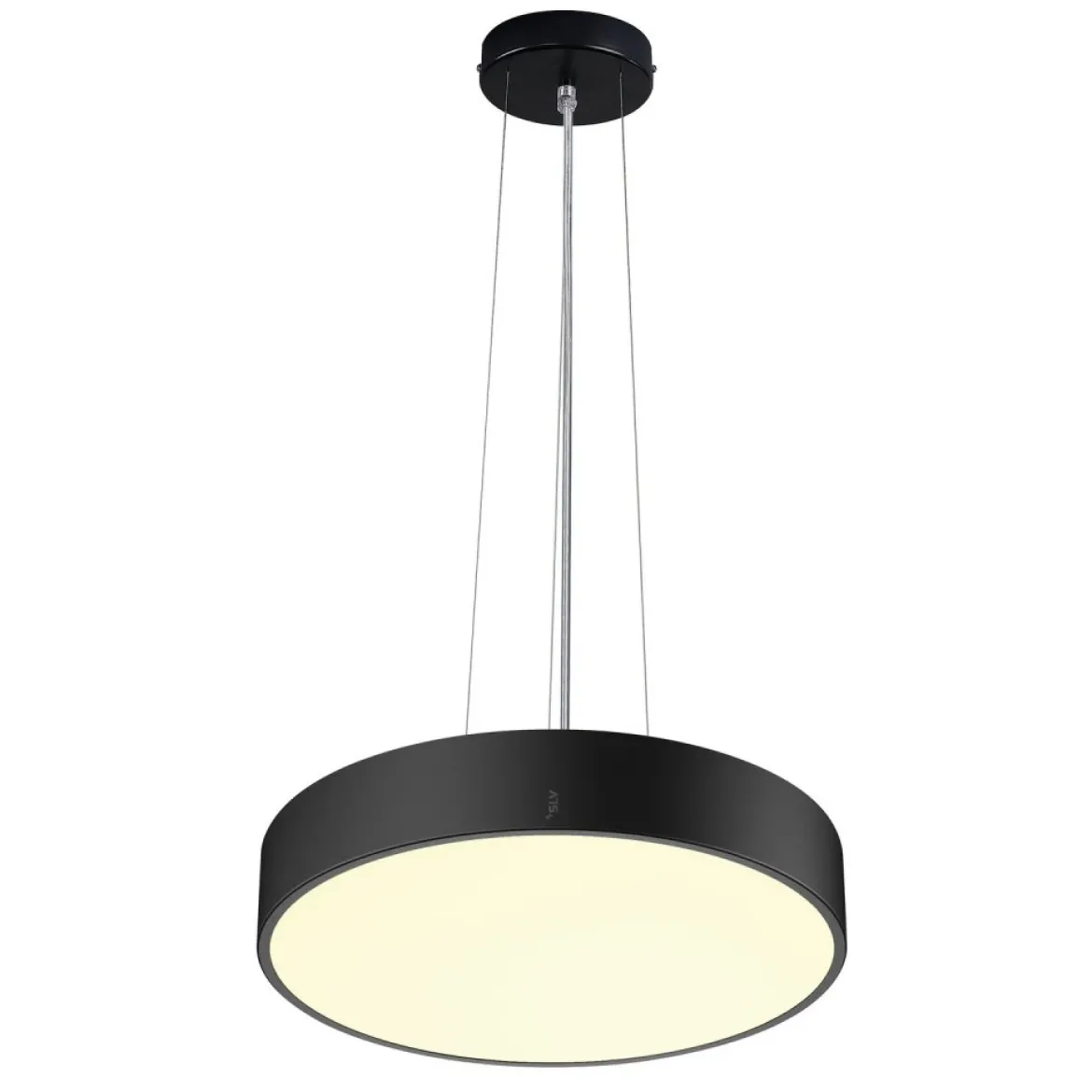 SLV 1007292 MEDO® PRO 40 Wand- und Deckenaufbauleuchte rund CCT DALI UGR19 schwarz