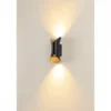 SLV 1007807 MODELA Wandleuchte up&down 2700K PHASE schwarz gold IP65