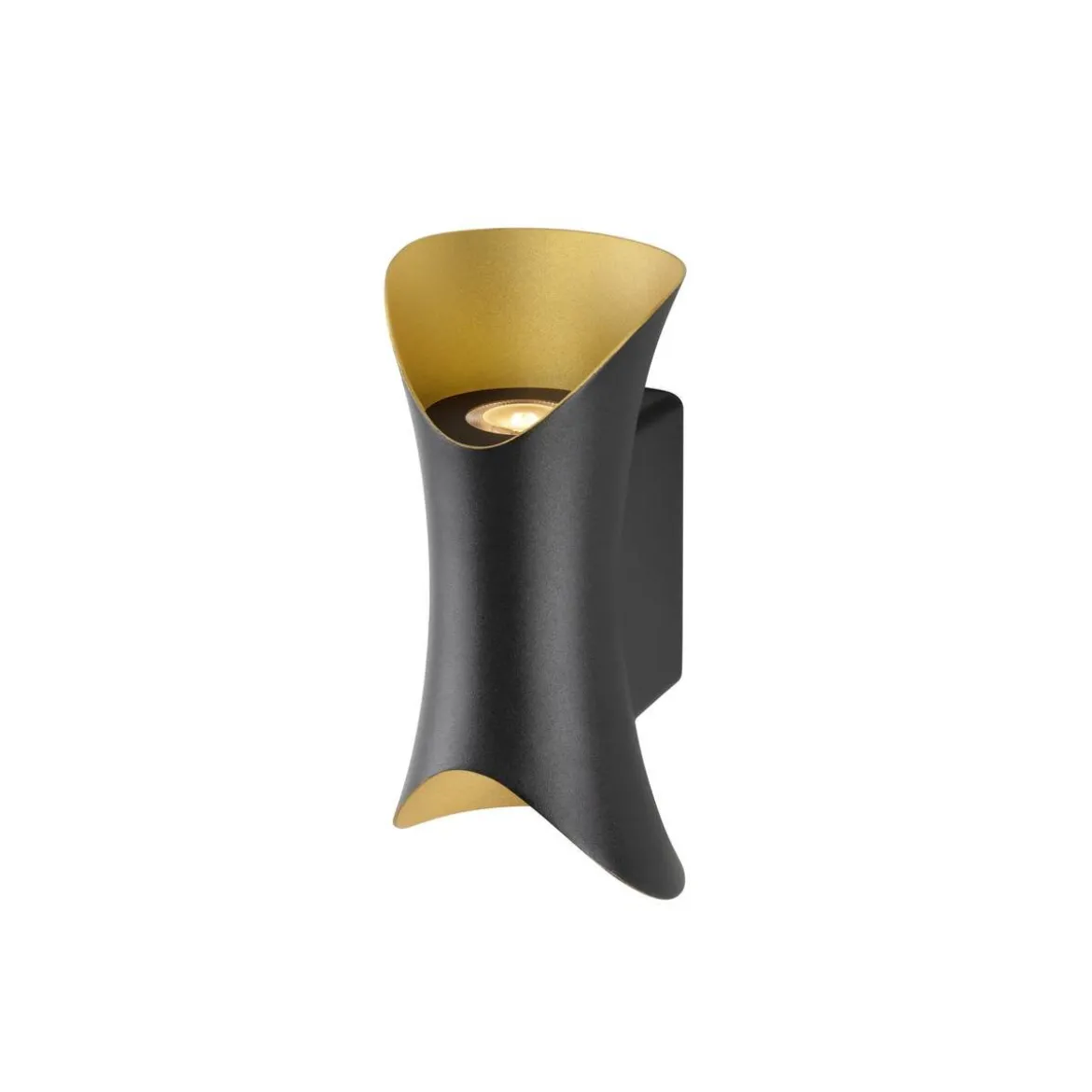 SLV 1007807 MODELA Wandleuchte up&down 2700K PHASE schwarz gold IP65