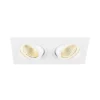SLV 1008513 NEW TRIA® 155 Deckeneinbauleuchte eckig 3000K zweiflammig PHASE 38° weiß