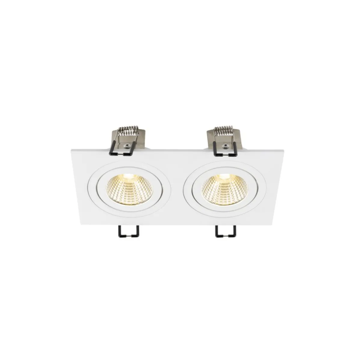 SLV 1008513 NEW TRIA® 155 Deckeneinbauleuchte eckig 3000K zweiflammig PHASE 38° weiß