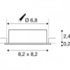 SLV 1007371 NEW TRIA® 68 Deckeneinbauleuchte quadratisch max. 10W GU10 weiß