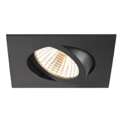 SLV 1007394 NEW TRIA® 68 Deckeneinbauleuchte 2700K 38° quadratisch schwarz