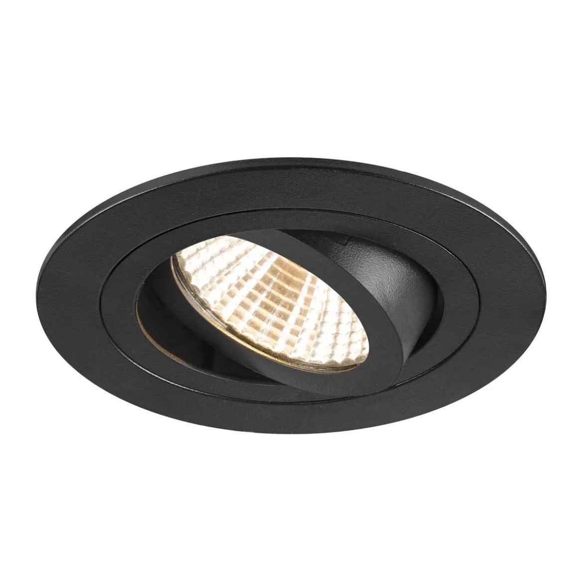 SLV 1007402 NEW TRIA® 75 Deckeneinbauleuchte 2700K 38° rund schwarz