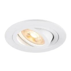 SLV 1007374  NEW TRIA® 75 Deckeneinbauleuchte rund max.10W GU10 weiß