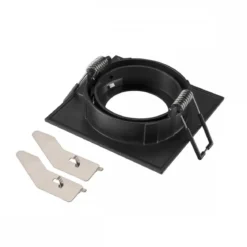SLV 1007329 NEW TRIA® 68 Deckeneinbauring quadratisch 82x82mm schwarz IP20