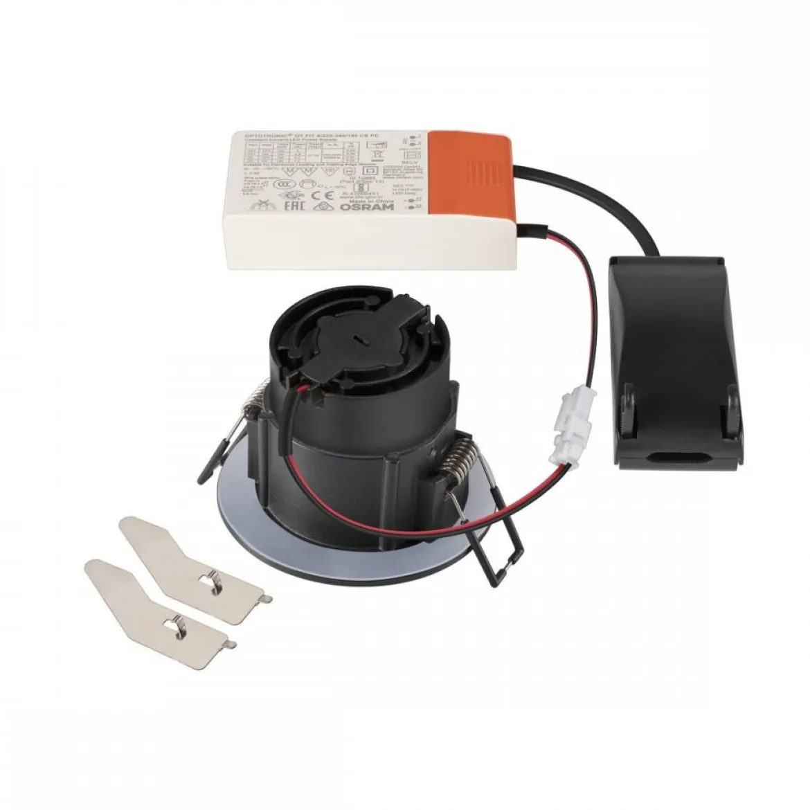 SLV 1007442 NEW TRIA® UNIVERSAL 68 Deckeneinbauleuchte rund CCT Switch 38° IP 65 schwarz