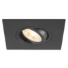 SLV 1007628 NEW TRIA® 75 XL Deckeneinbauleuchte quadratisch max. 10W GU10 schwarz