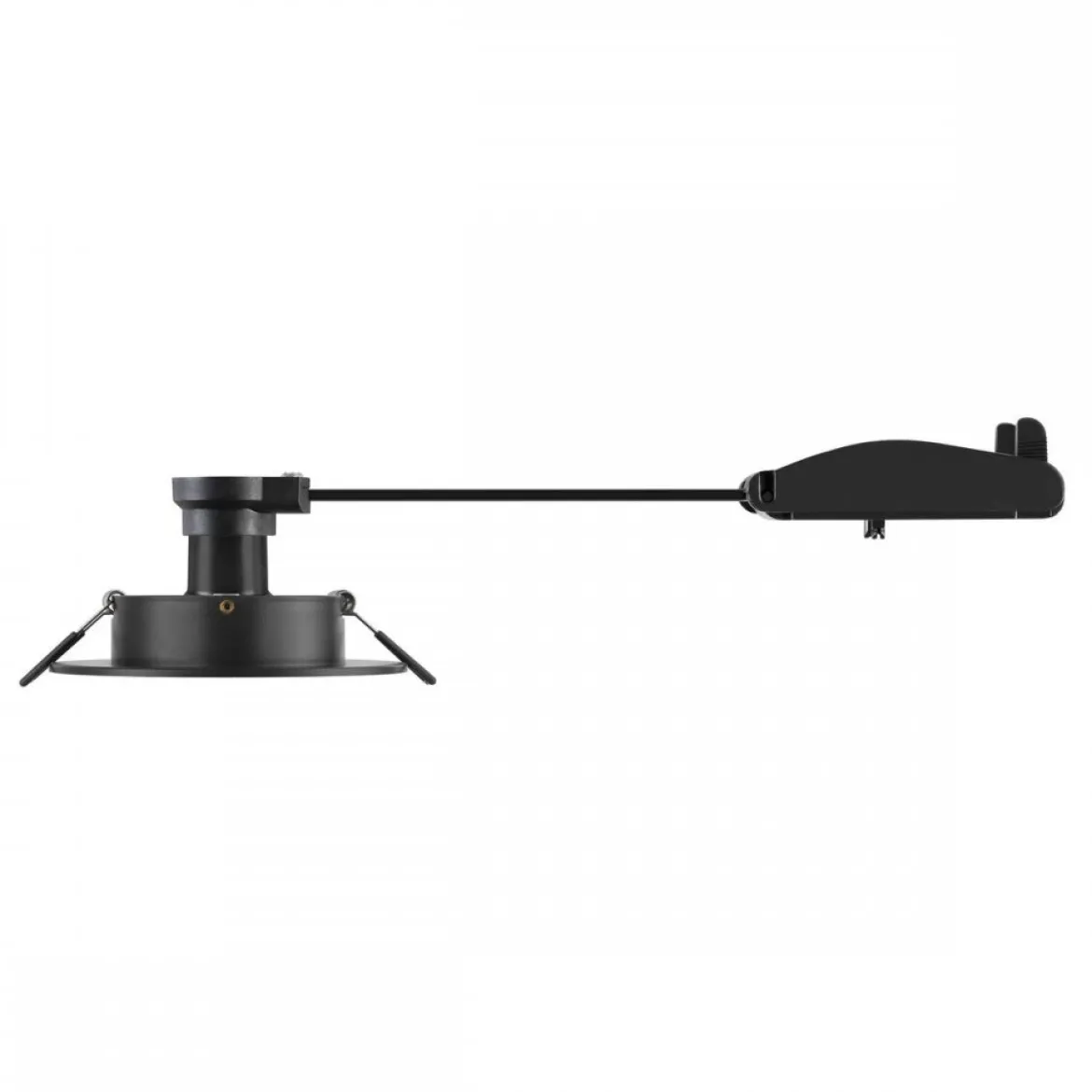 SLV 1007625 NEW TRIA® 75 XL Deckeneinbauleuchte rund max. 10W GU10 schwarz