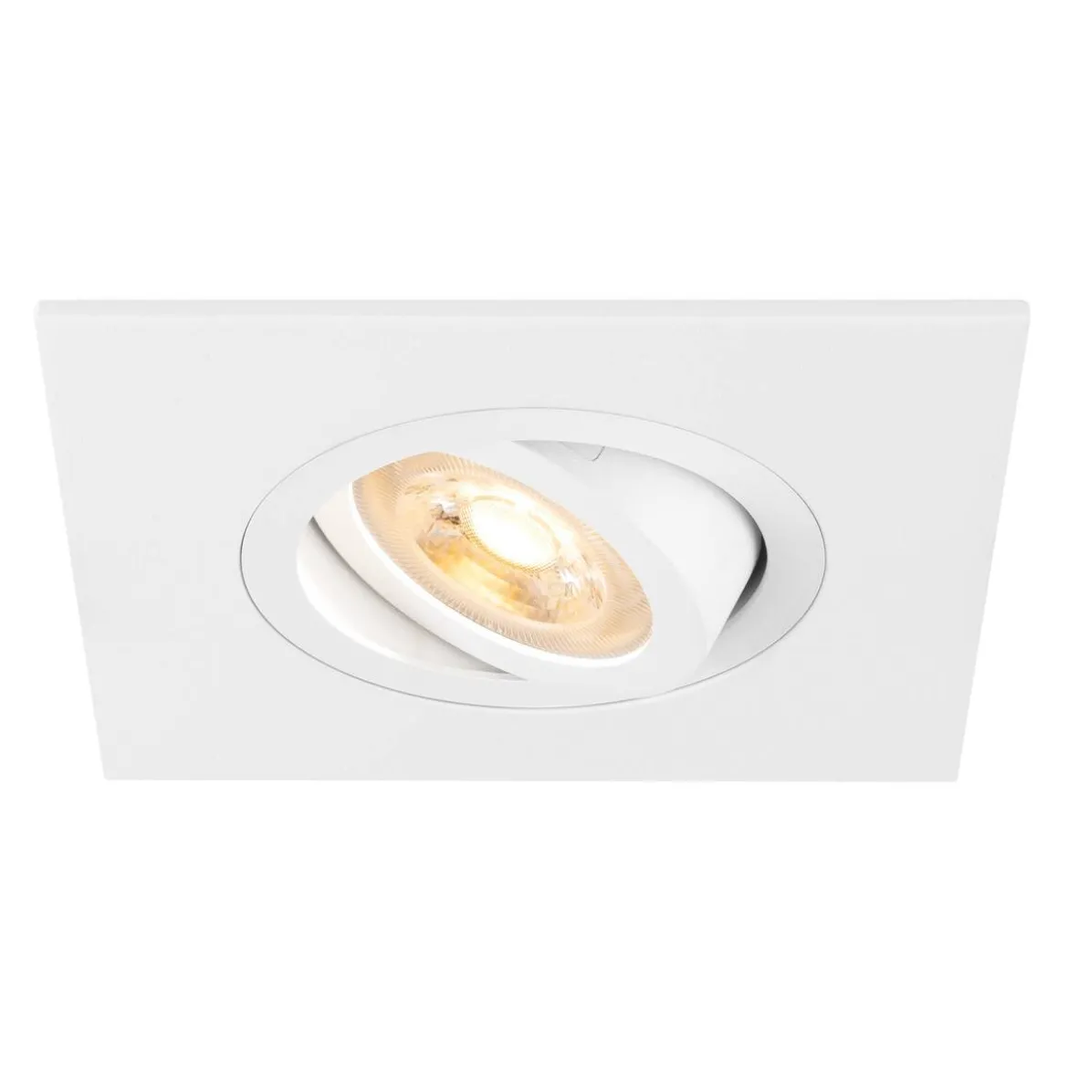 SLV 1007627 NEW TRIA® 75 XL Deckeneinbauleuchte quadratisch max. 10W GU10 weiß