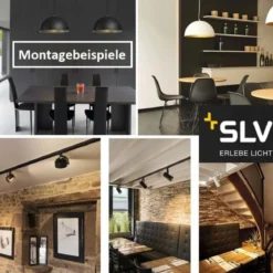 SLV No. 143170 Adapter für 1-Phasen Hochvoltschiene schwarz elektrisch mit Haken