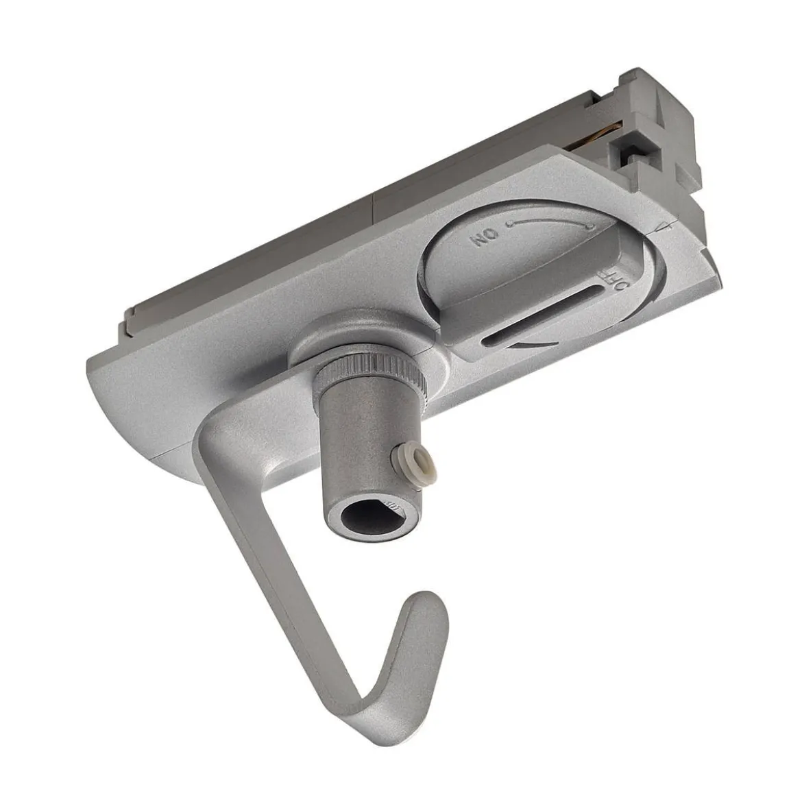 SLV No. 143172 Adapter für 1-Phasen Hochvoltschiene silbergrau elektrisch mit Haken