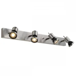SLV No. 147444 ASTO IV Wand- und Deckenleuchte alu-brushed 4xGU10 Spot max. 75W