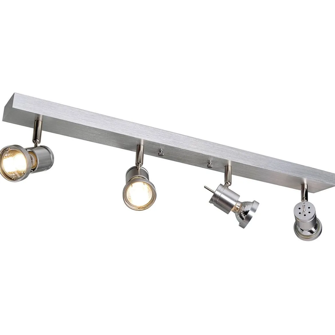 SLV No. 147444 ASTO IV Wand- und Deckenleuchte alu-brushed 4xGU10 Spot max. 75W