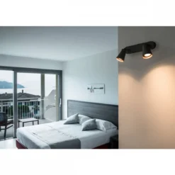 SLV No. 1000889 AVO CW Double Indoor Wand- und Deckenaufbauleuchte QPAR51 schwarz