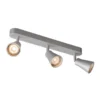 SLV No. 1000894 AVO CW Triple Indoor Wand- und Deckenaufbauleuchte QPAR51 silber