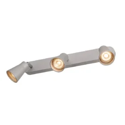 SLV No. 1000894 AVO CW Triple Indoor Wand- und Deckenaufbauleuchte QPAR51 silber