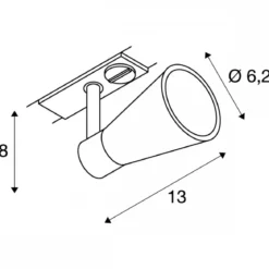 SLV No. 144201 AVO Spot weiß GU10 inklusive 1-Phasen-Adapter