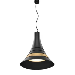 SLV No. 1001350 BATO 45 PD LED Indoor Pendelleuchte schwarz messing LED 2700K