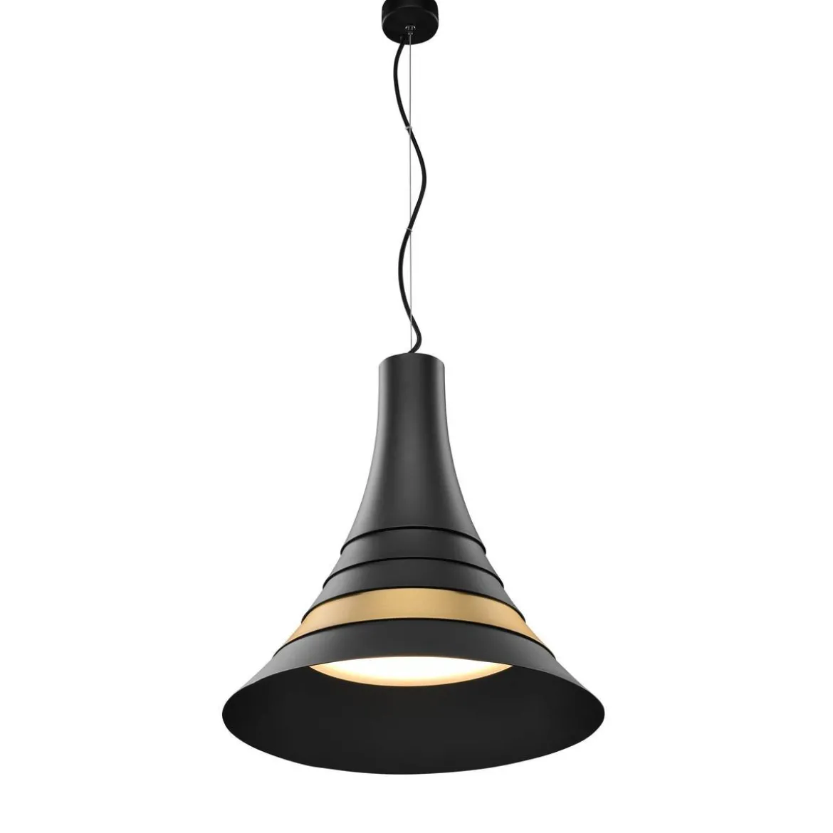 SLV No. 1001350 BATO 45 PD LED Indoor Pendelleuchte schwarz messing LED 2700K