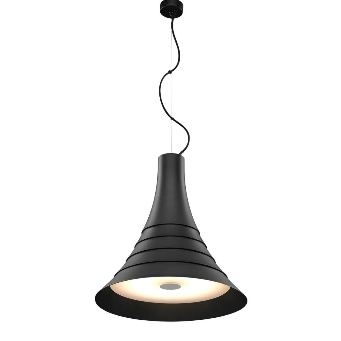 SLV No. 1000435 BATO 45 PD LED Indoor Pendelleuchte schwarz LED 2700K