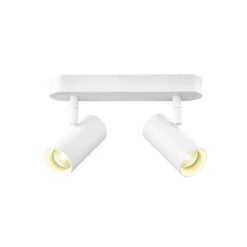 SLV 1008710 NOBLO® Wandlampe oder Deckenlampe double rund 3000K PHASE 32° weiß