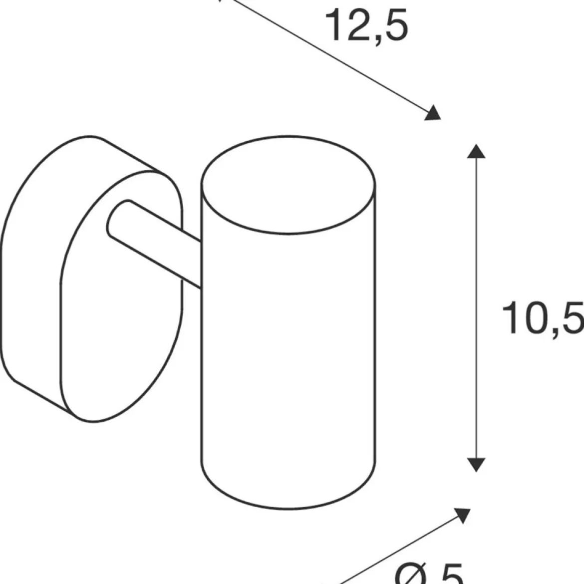 SLV 1008709 NOBLO® Wandlampe oder Deckenlampe single 3000K 6W PHASE 32° weiß