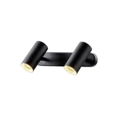 SLV 1008713 NOBLO® Wand- und Deckenaufbauleuchte double rund 3000K 12W PHASE 32° schwarz