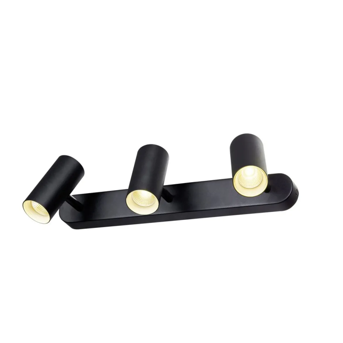 SLV 1008714 NOBLO® Wand- und Deckenaufbauleuchte triple rund 3000K 19W PHASE 32° schwarz