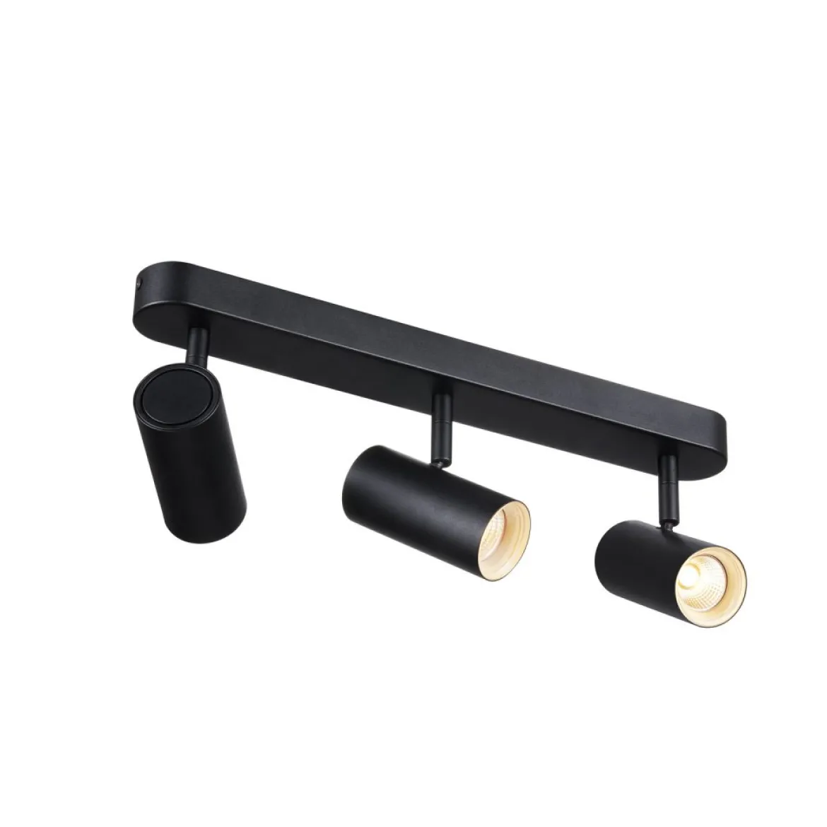 SLV 1008720 NOBLO® Wand- und Deckenaufbauleuchte triple rund 2700K 19W PHASE 32° schwarz