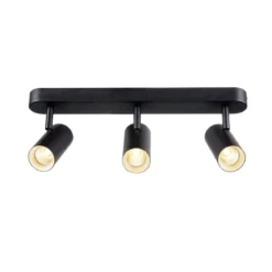 SLV 1008720 NOBLO® Wand- und Deckenaufbauleuchte triple rund 2700K 19W PHASE 32° schwarz