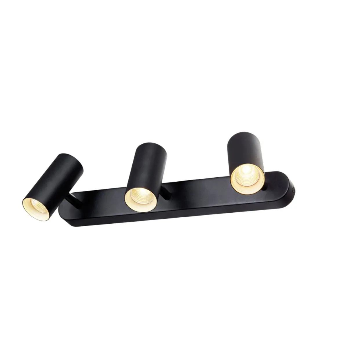 SLV 1008720 NOBLO® Wand- und Deckenaufbauleuchte triple rund 2700K 19W PHASE 32° schwarz