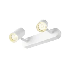 SLV 1008704 NOBLO® Wand- und Deckenaufbauleuchte double 15W Dim-to-Warm PHASE 36° weiß