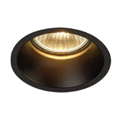 SLV No. 112910 Einbauleuchte Horn 1 QPAR51 rund mattschwarz max. 50W