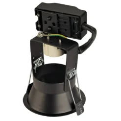 SLV No. 112910 Einbauleuchte Horn 1 QPAR51 rund mattschwarz max. 50W