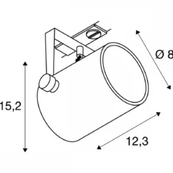 SLV No. 143811 EURO SPOT weiß GU10 inklusive 1-Phasen-Adapter