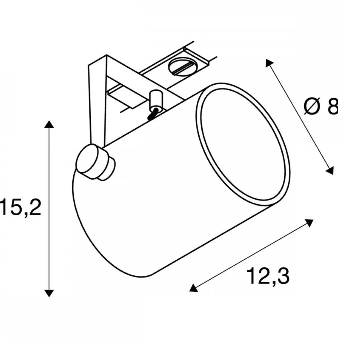 SLV No. 143811 EURO SPOT weiß GU10 inklusive 1-Phasen-Adapter