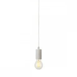 SLV No. 132691 FITU Pendelleuchte A60 rund weiß 5m Kabel mit offenem Kabelende max. 60W