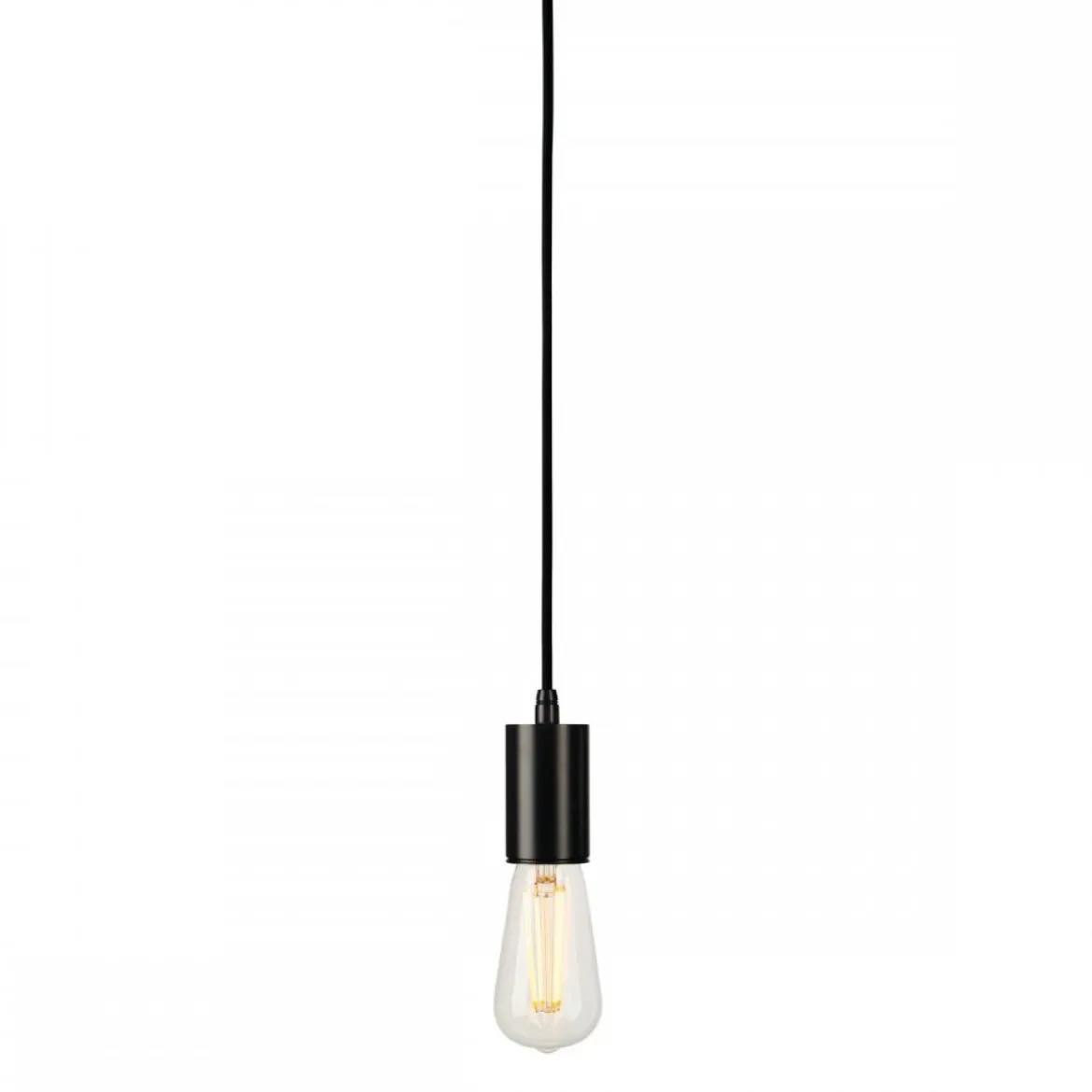SLV No. 132690 FITU Pendelleuchte A60 rund schwarz 5m Kabel mit offenem Kabelende max. 60W