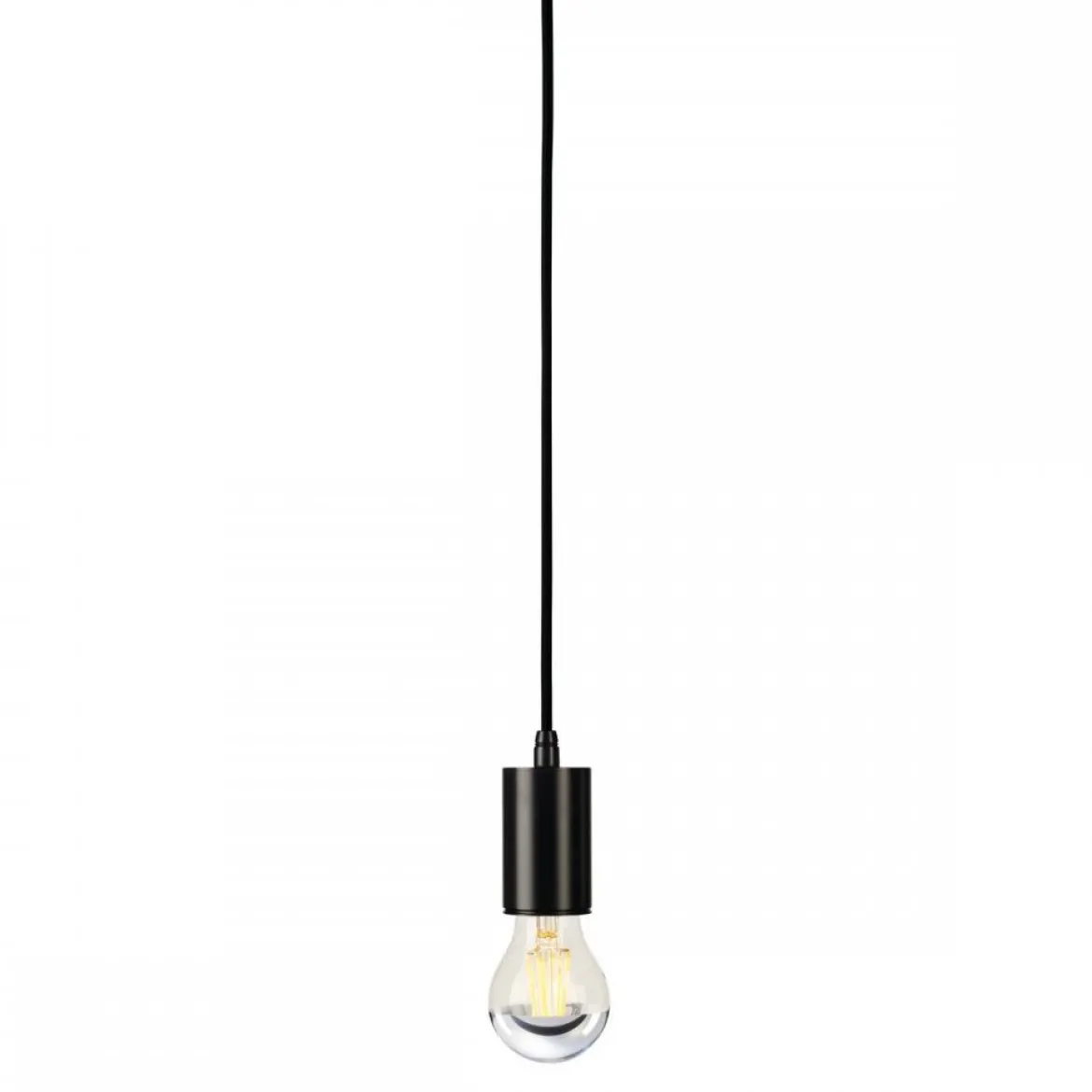 SLV No. 132690 FITU Pendelleuchte A60 rund schwarz 5m Kabel mit offenem Kabelende max. 60W