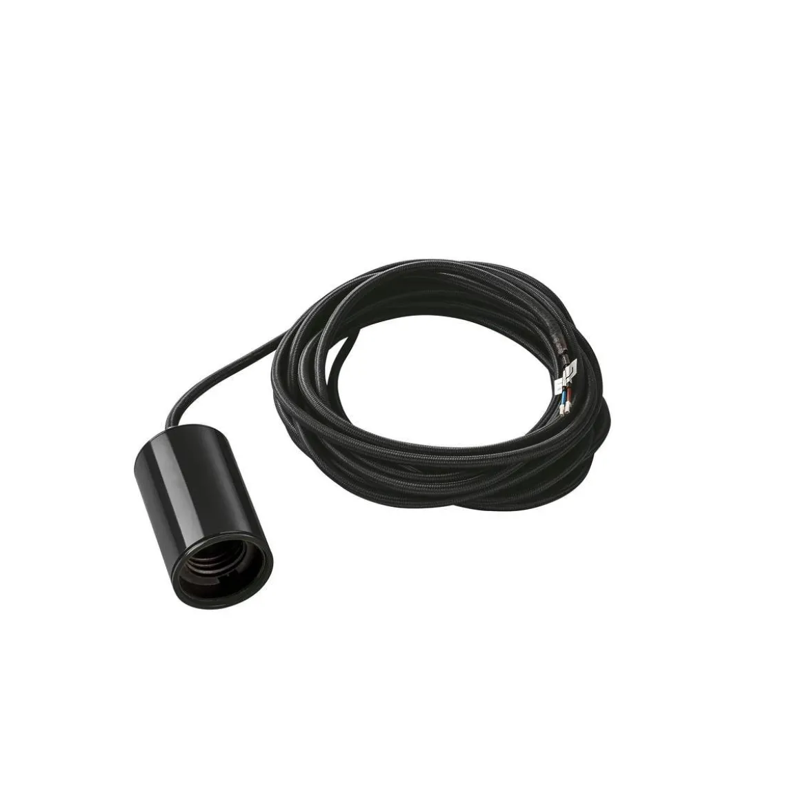 SLV No. 132690 FITU Pendelleuchte A60 rund schwarz 5m Kabel mit offenem Kabelende max. 60W