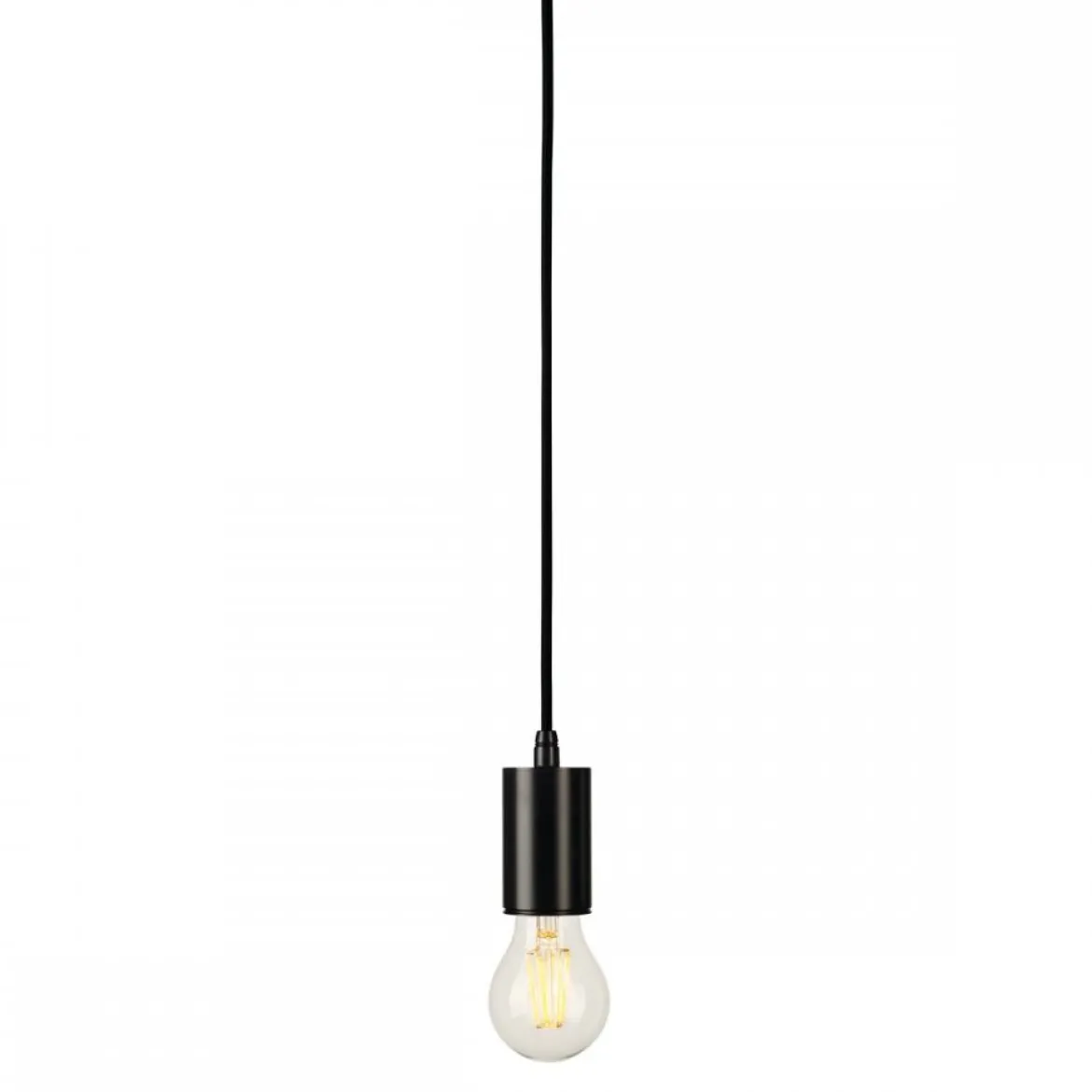 SLV No. 132690 FITU Pendelleuchte A60 rund schwarz 5m Kabel mit offenem Kabelende max. 60W