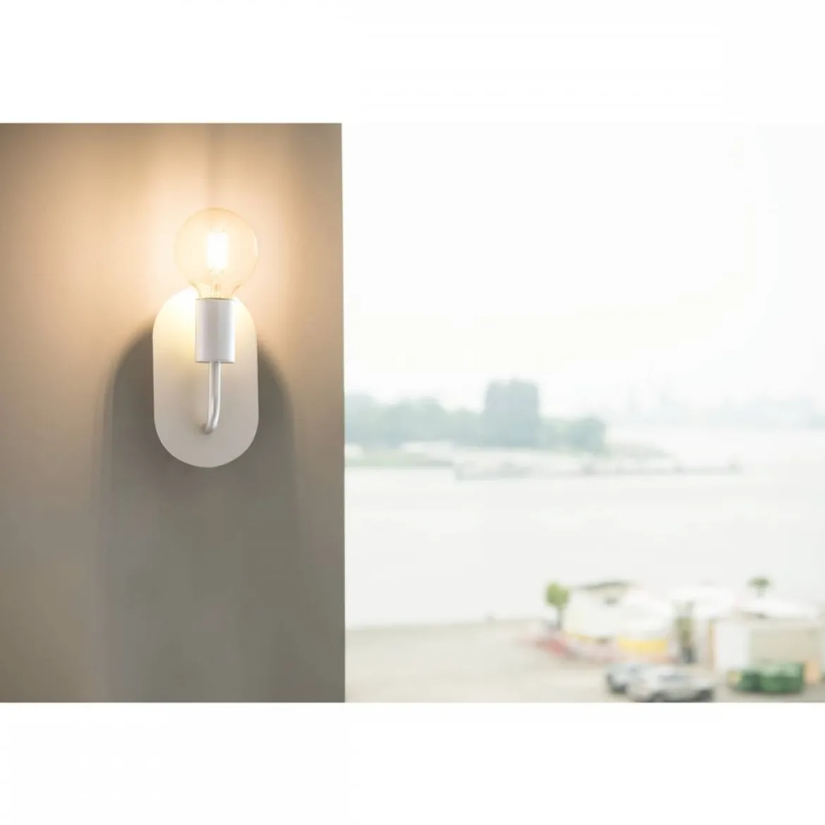 SLV No. 1002147 FITU WL Indoor Wandaufbauleuchte E27 weiß max. 24W