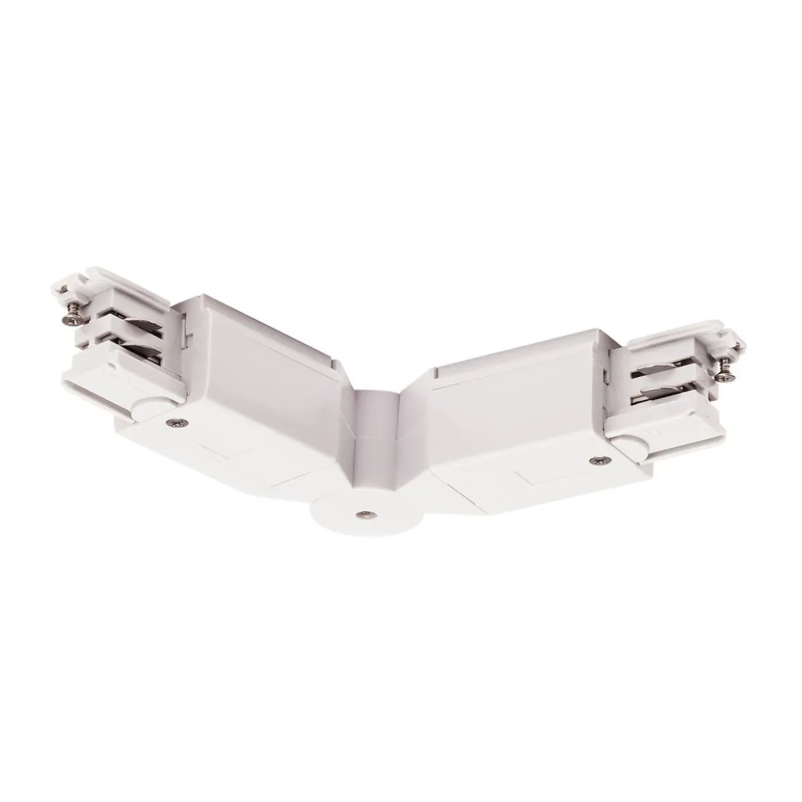 SLV No. 1001384 Flexverbinder für S-TRACK 3-Phasen-Aufbauschiene verkehrsweiß