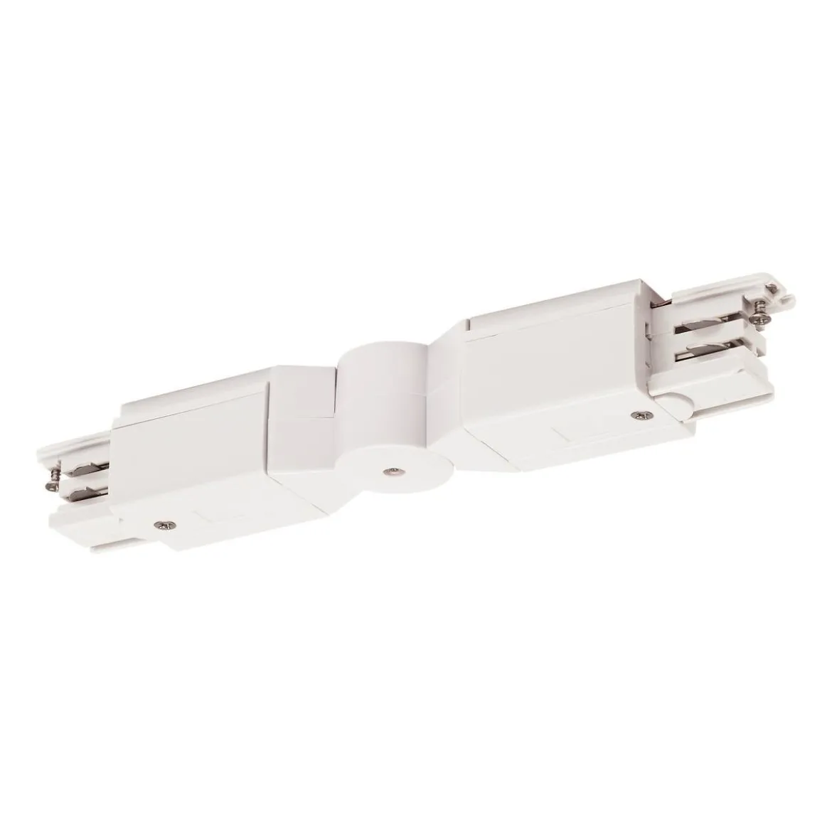 SLV No. 1001384 Flexverbinder für S-TRACK 3-Phasen-Aufbauschiene verkehrsweiß