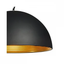 SLV No. 155930 FORCHINI M Pendelleuchte PD-1 50cm rund schwarz gold E27 max. 40W
