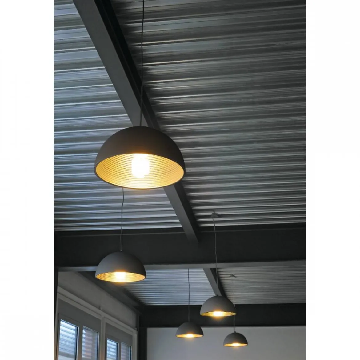 SLV No. 155930 FORCHINI M Pendelleuchte PD-1 50cm rund schwarz gold E27 max. 40W