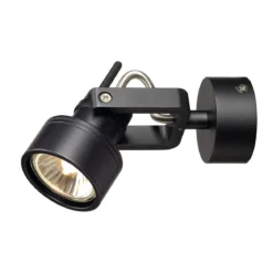 SLV No. 147550 INDA SPOT GU10 Wand- und Deckenleuchte schwarz max. 50W