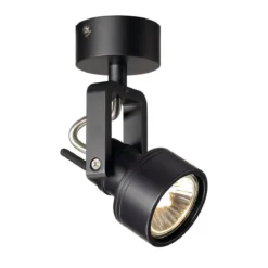 SLV No. 147550 INDA SPOT GU10 Wand- und Deckenleuchte schwarz max. 50W