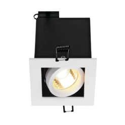SLV No. 115511 KADUX 1 GU10 Downlight eckig mattweiss max. 50W